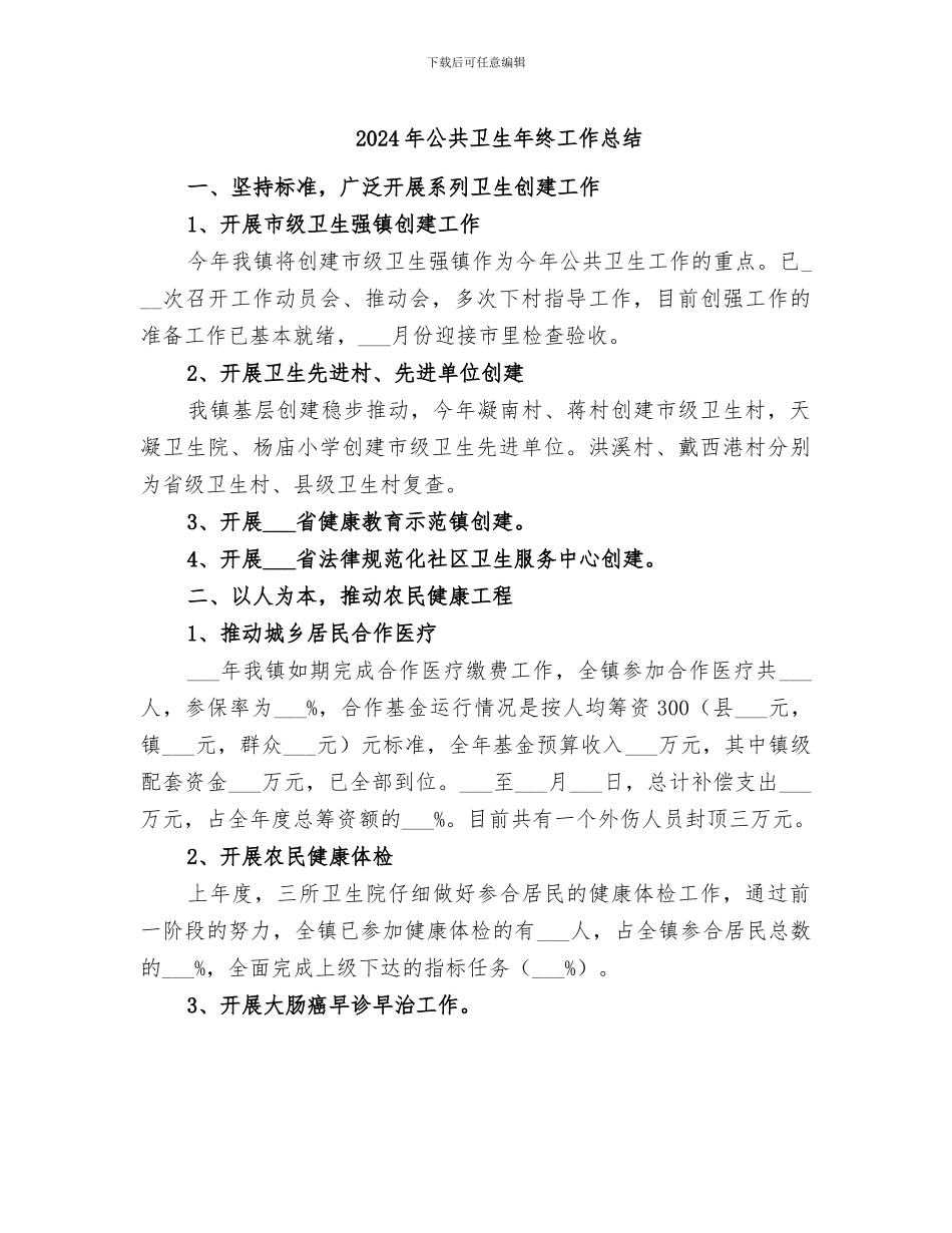 2024年公共卫生年终工作总结_第1页