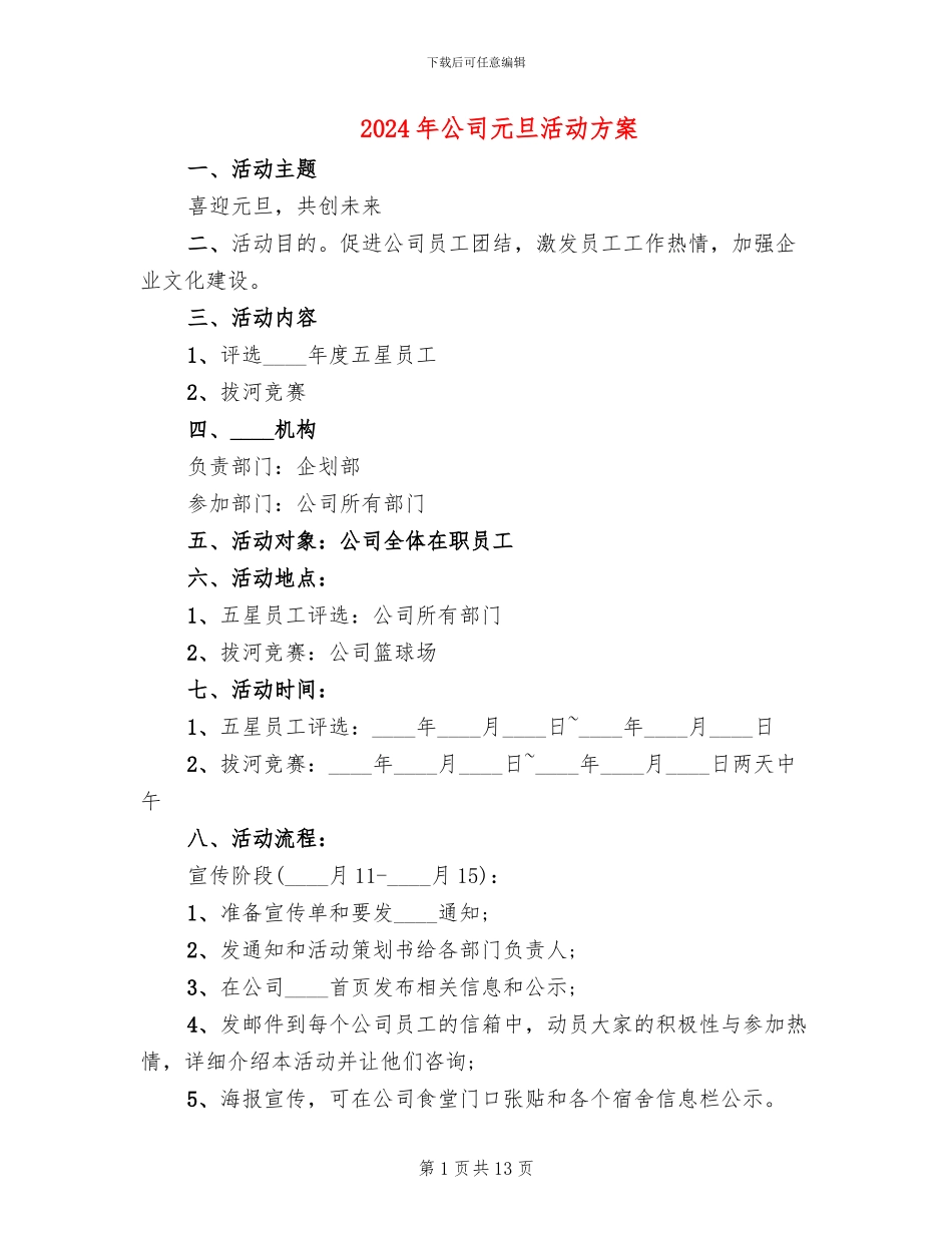 2024年公司元旦活动方案_第1页