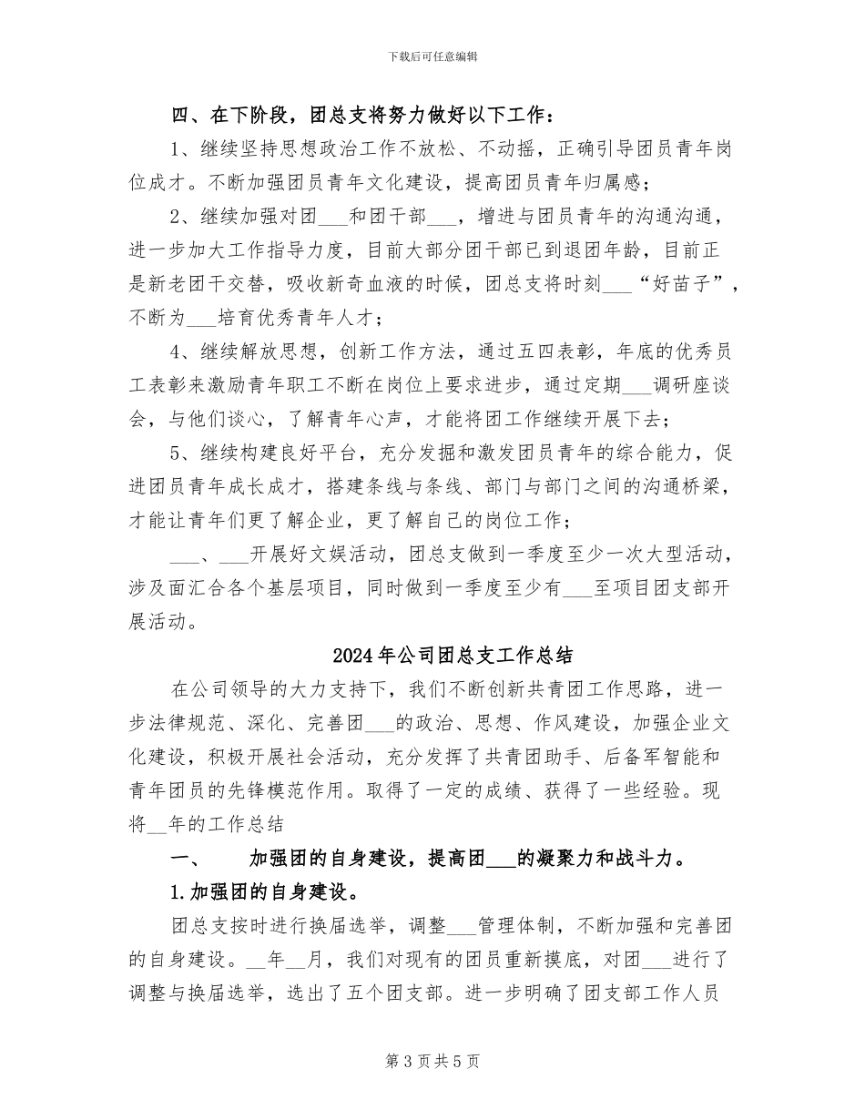 2024年公司团总支工作小结_第3页