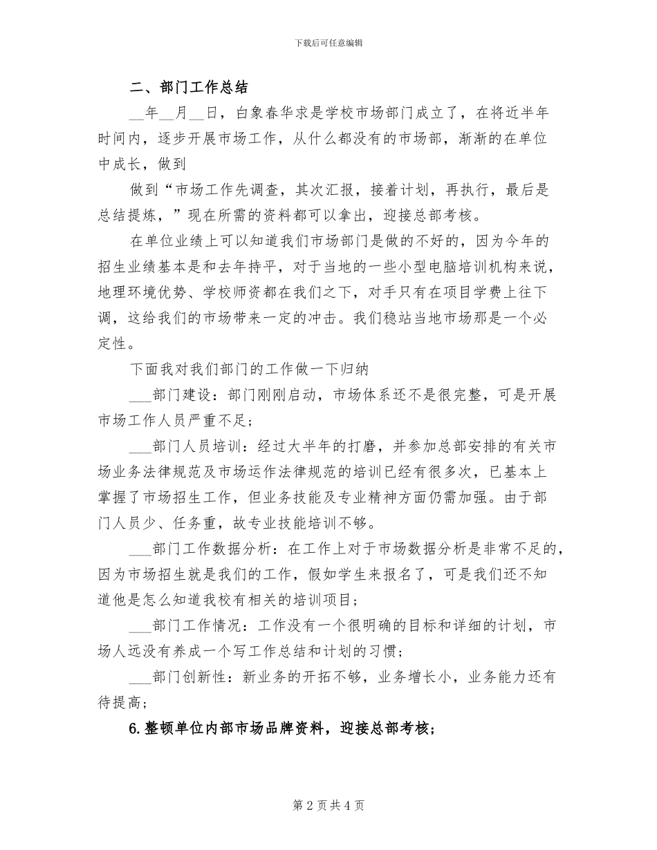 2024年公司客服试用期工作总结范文_第2页