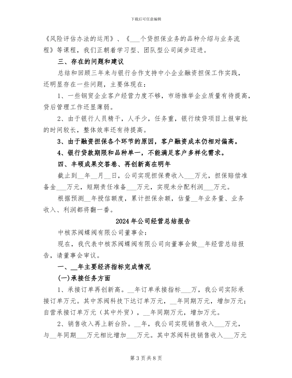 2024年公司经营年度总结_第3页
