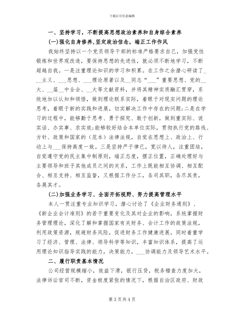 2024年公司财务负责人个人总结_第3页