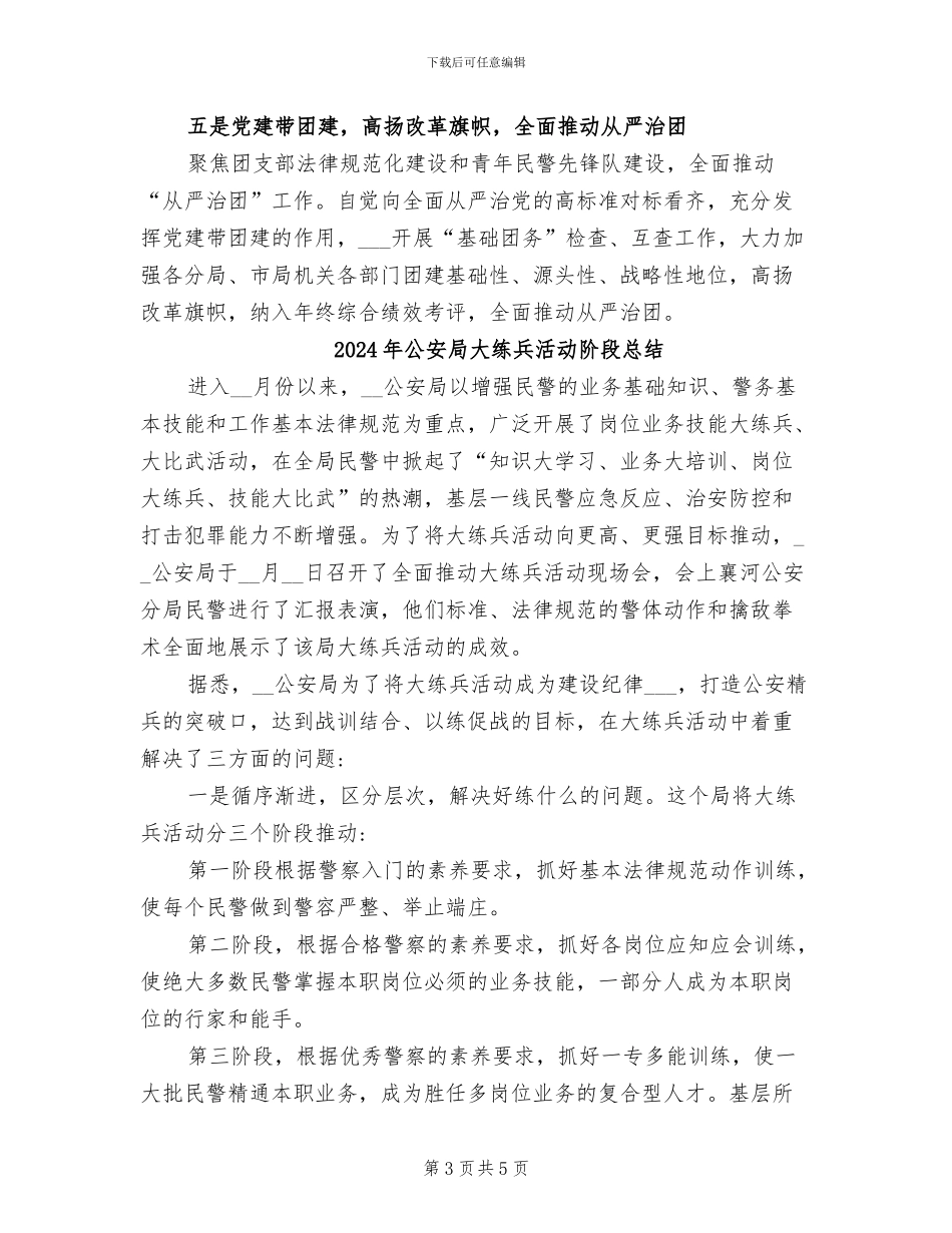 2024年公安局团委工作总结_第3页