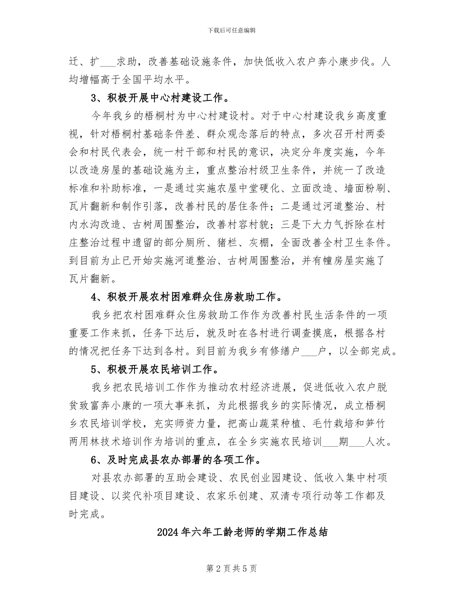 2024年六大行动计划农村工作总结_第2页