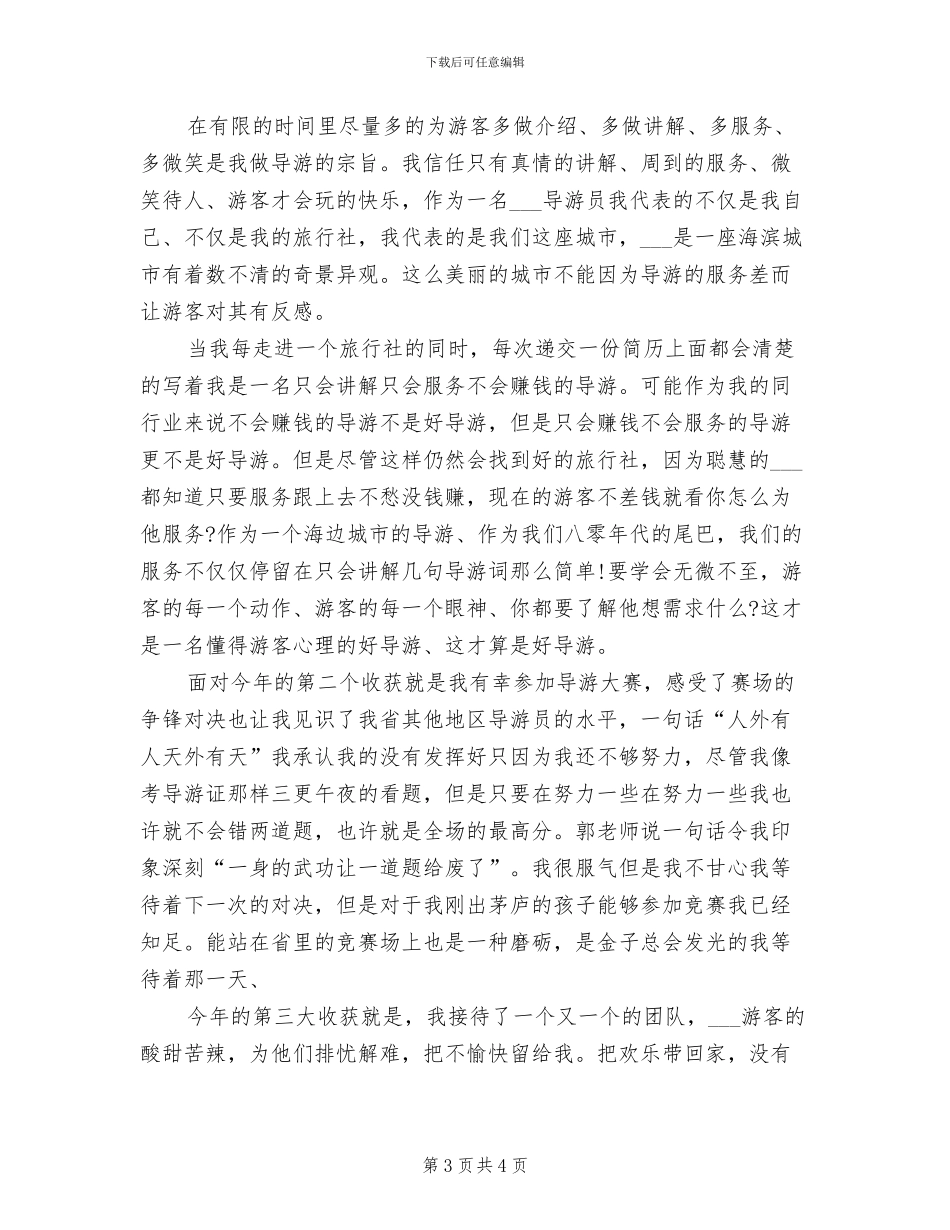 2024年兼职导游年终个人总结_第3页
