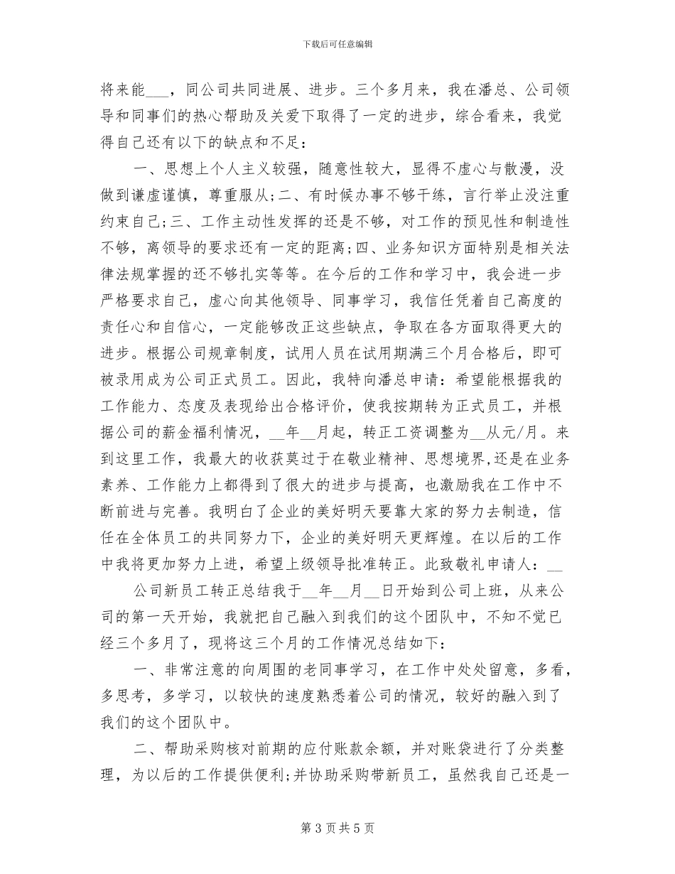 2024年内勤试用期工作总结范文_第3页