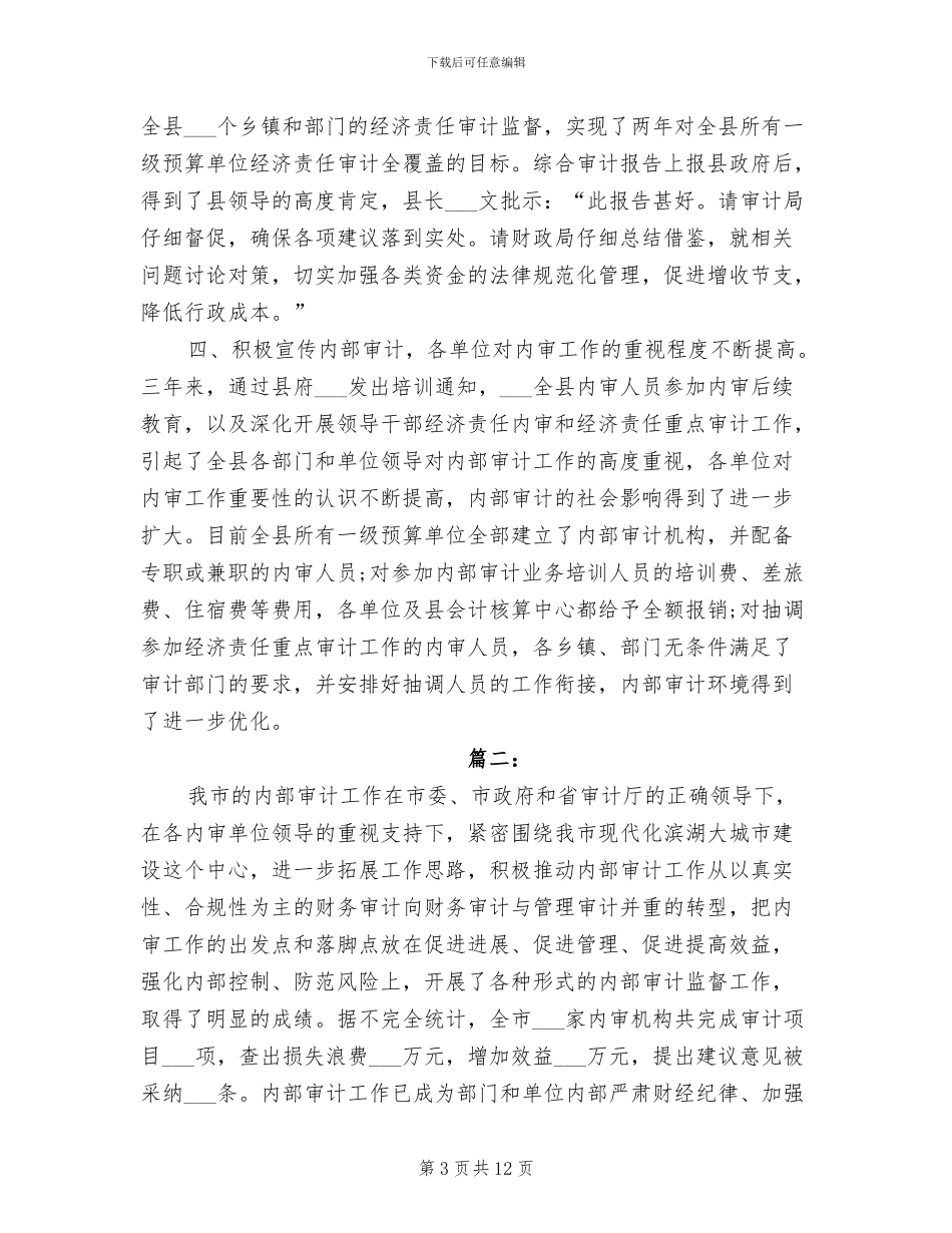 2024年内部审计工作个人总结_第3页