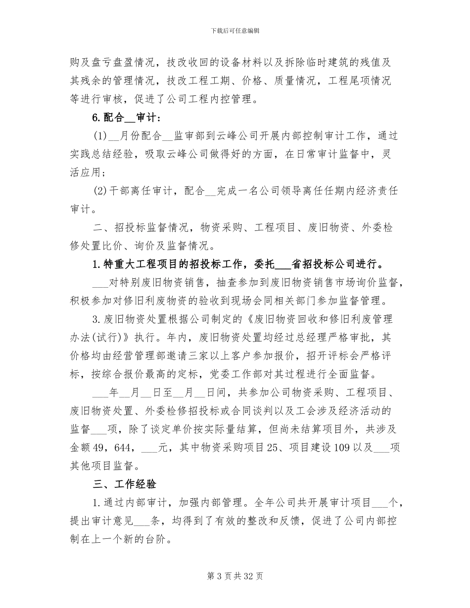 2024年内部审计工作总结报告_第3页