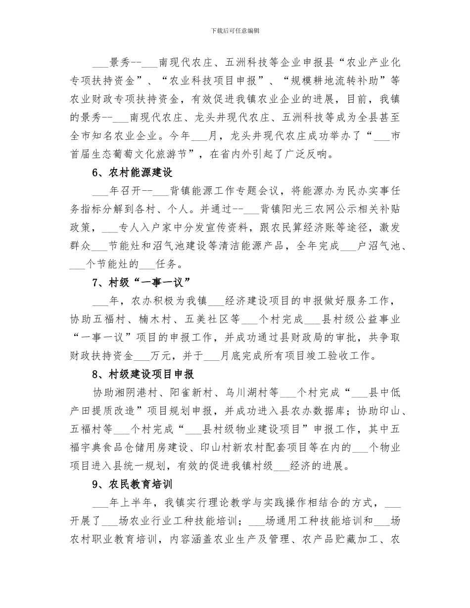 2024年农办年度工作总结_第3页