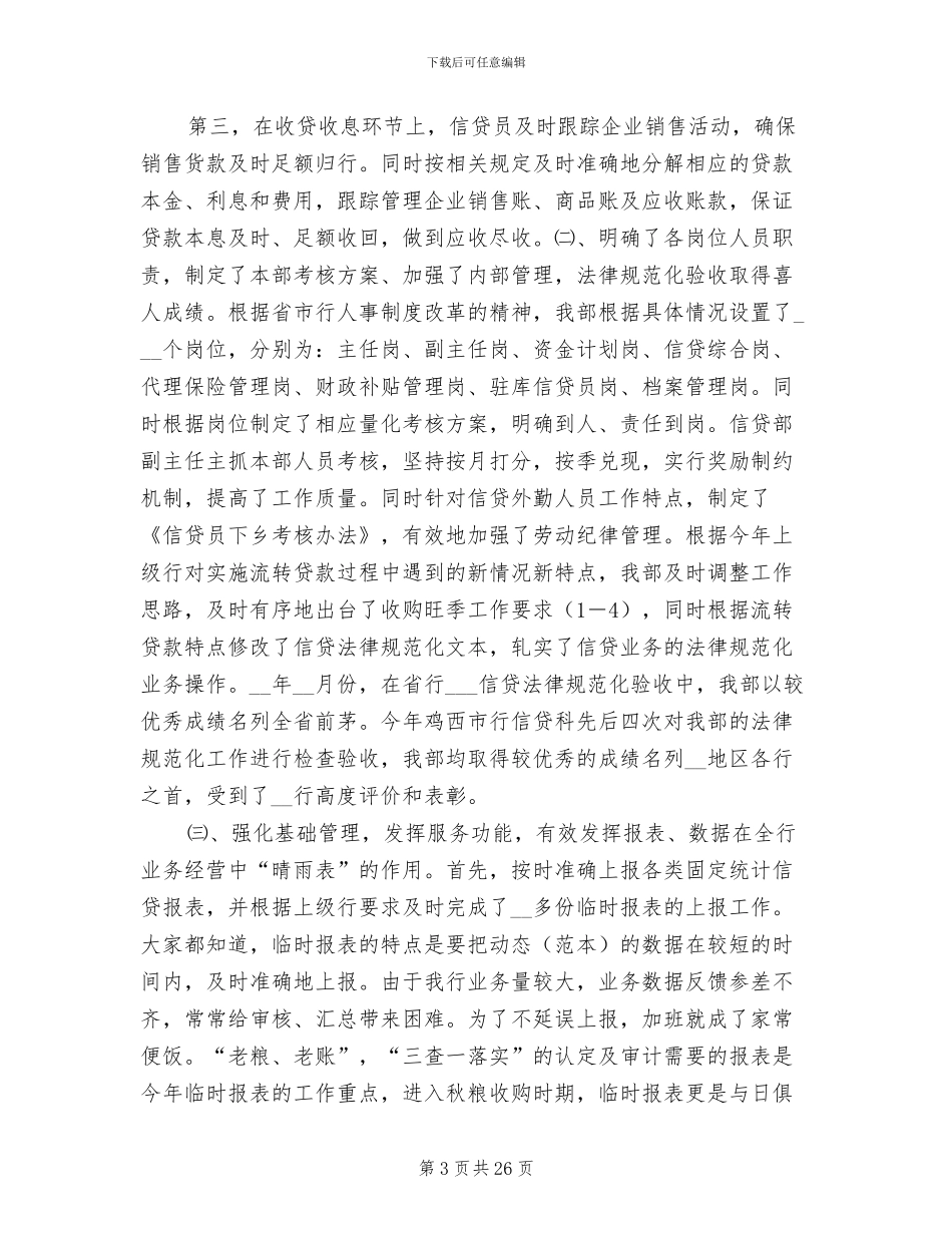 2024年农发行信贷年度工作总结_第3页