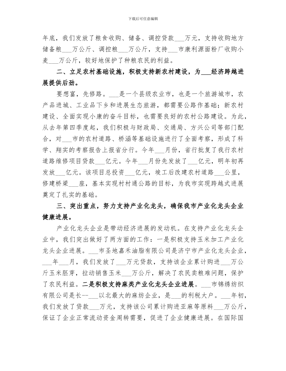 2024年农发行工作总结_第2页