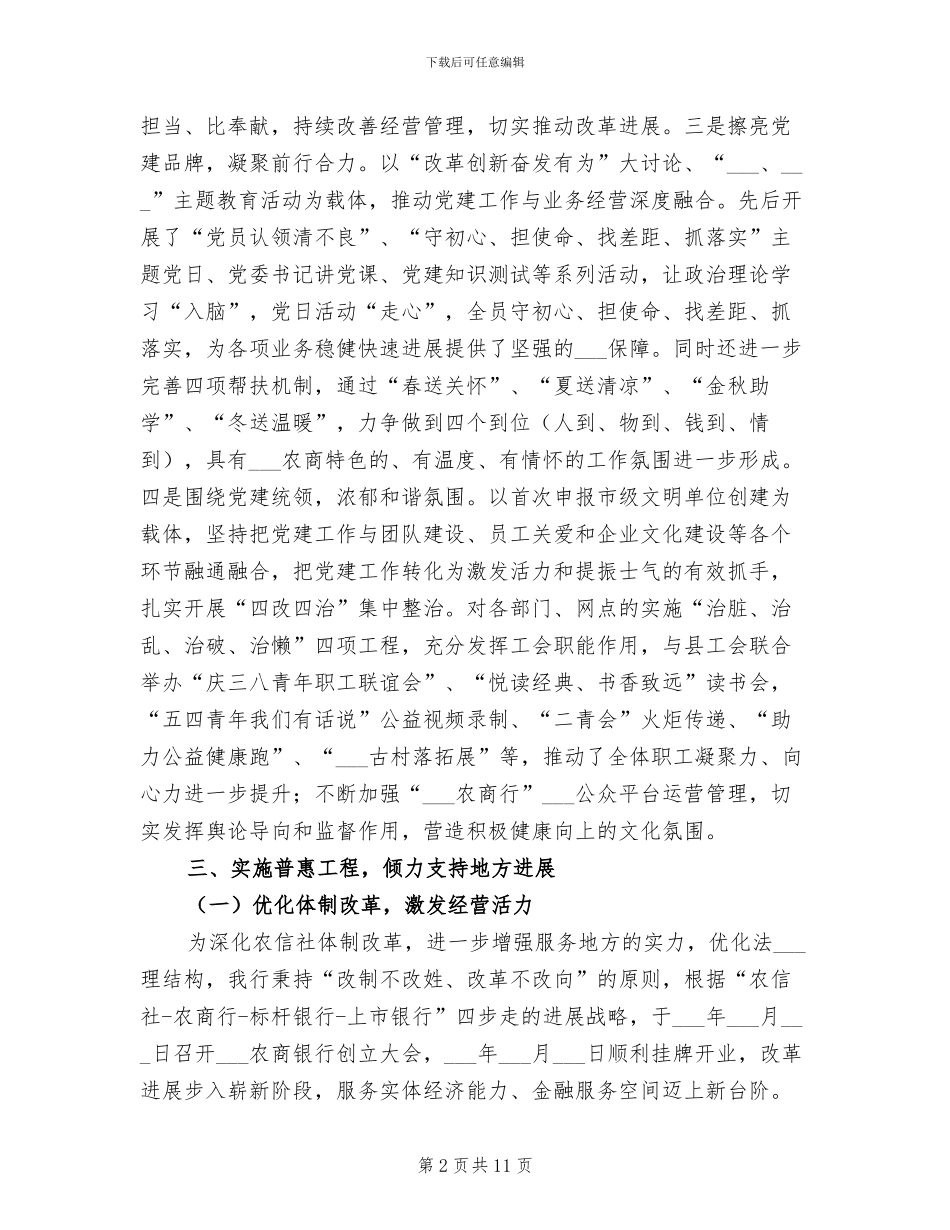 2024年农商银行2024年工作总结_第2页