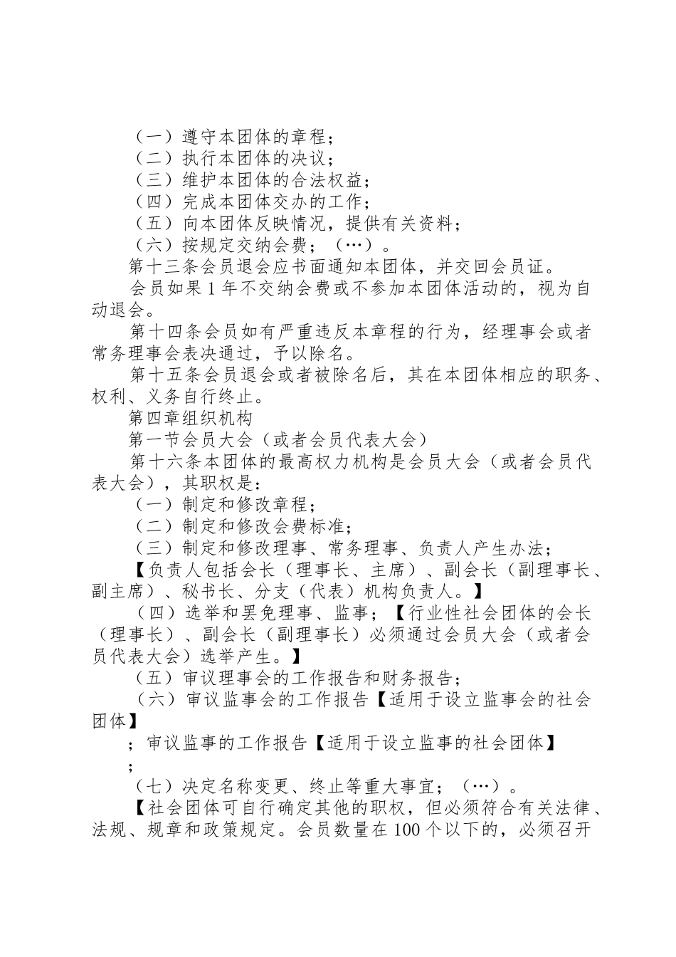 XX省社会团体章程示本_第3页