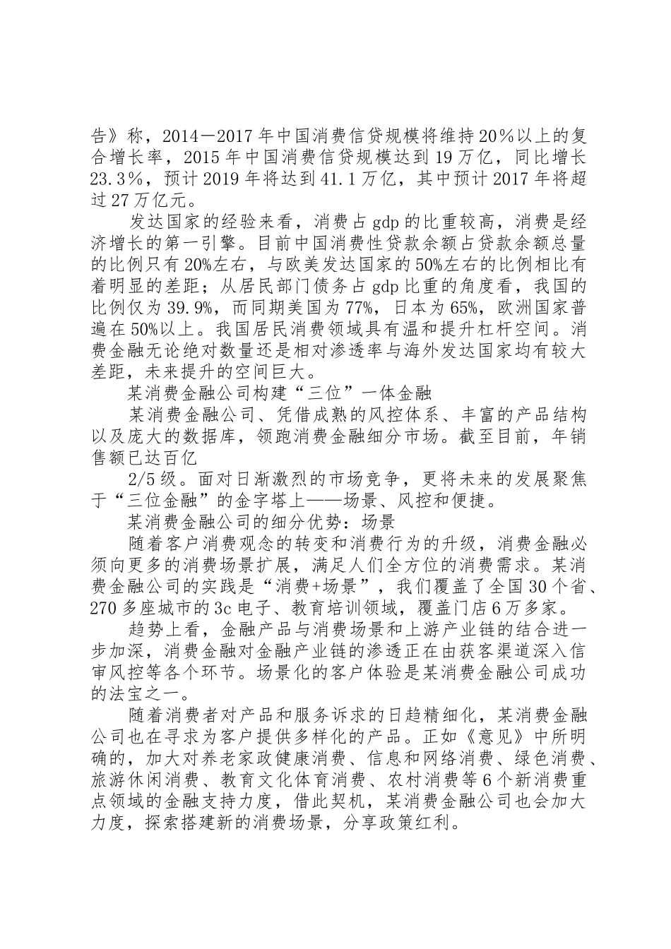 消费金融行业论坛发言稿_第2页
