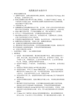 智能化施工标准作业指导书