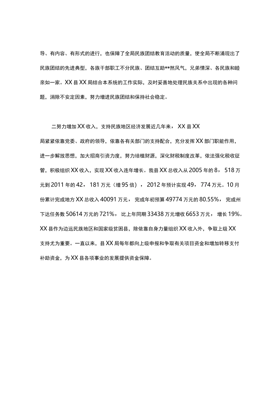 民族团结先进集体申报材料 民族团结一家亲先进集体事迹材料_第2页