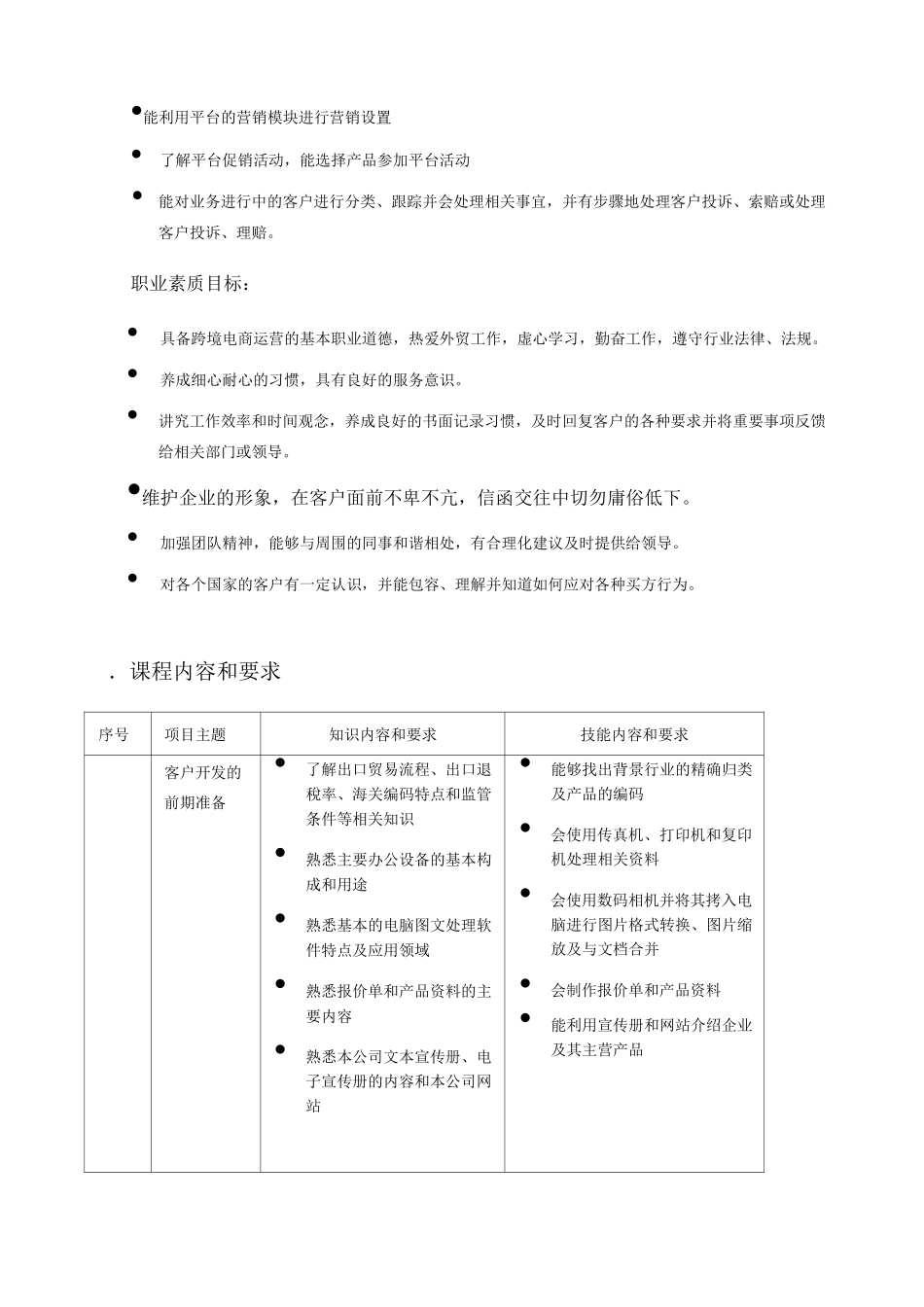 跨境电商实务课程标准_第3页