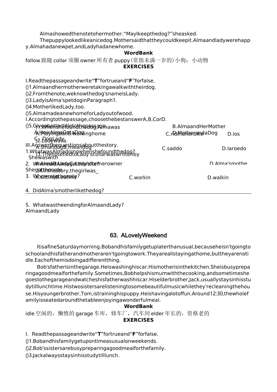 新课标小学英语阅读100篇_第3页