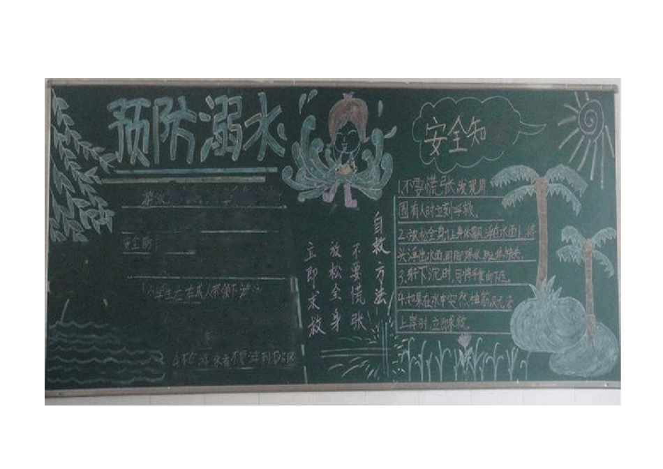 防溺水黑板报_第2页