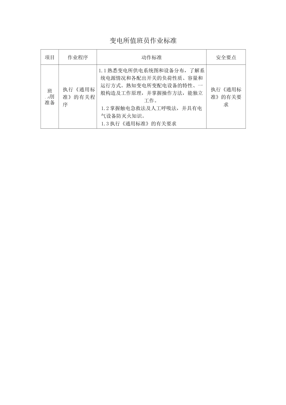 变电所值班员作业标准_第1页
