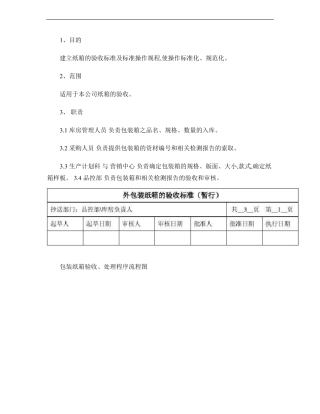 企业外包纸箱的验收标准精