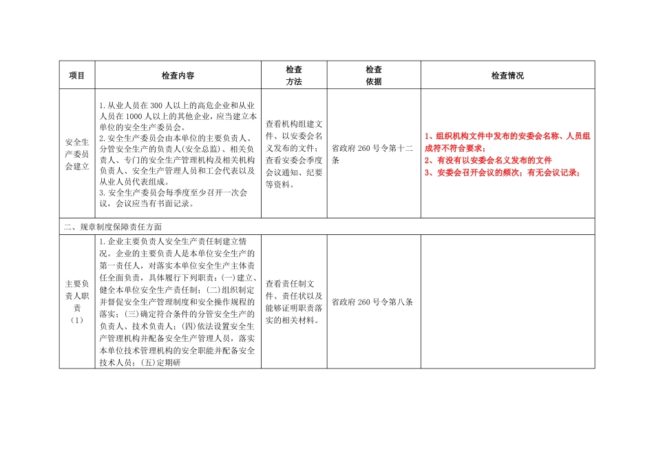 企业安全生产主体责任落实情况检查表填写要求_第3页
