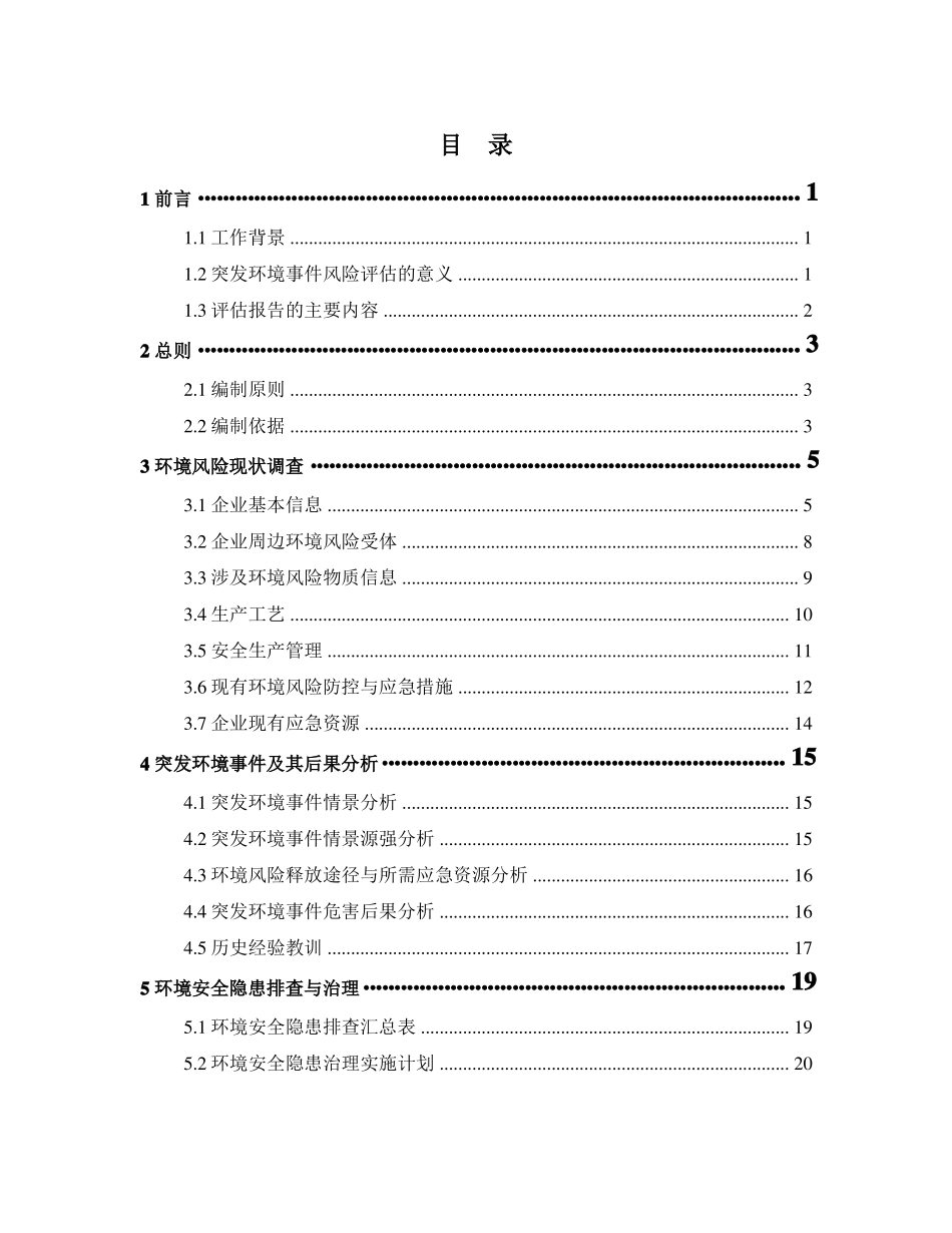 企业突发环境事件风险评价报告_第2页