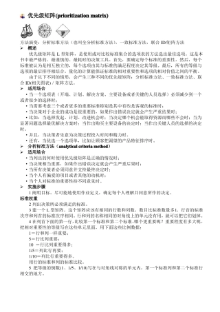 优先级矩阵prioritizationmatrix范文