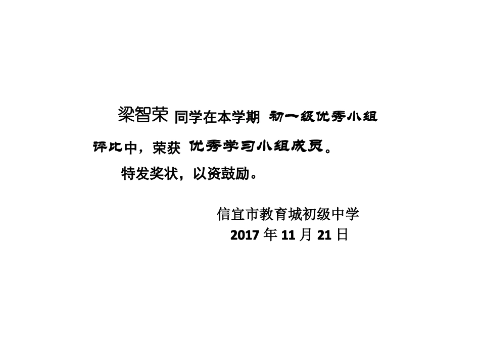 优秀学习小组成员---奖状打印_第3页