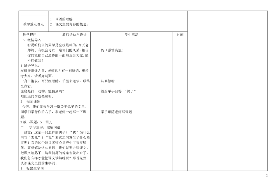 优质课教学设计模板_第2页