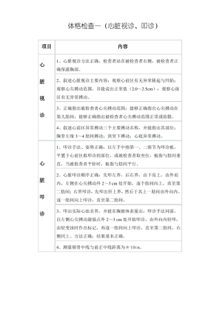 体格检查技能操作