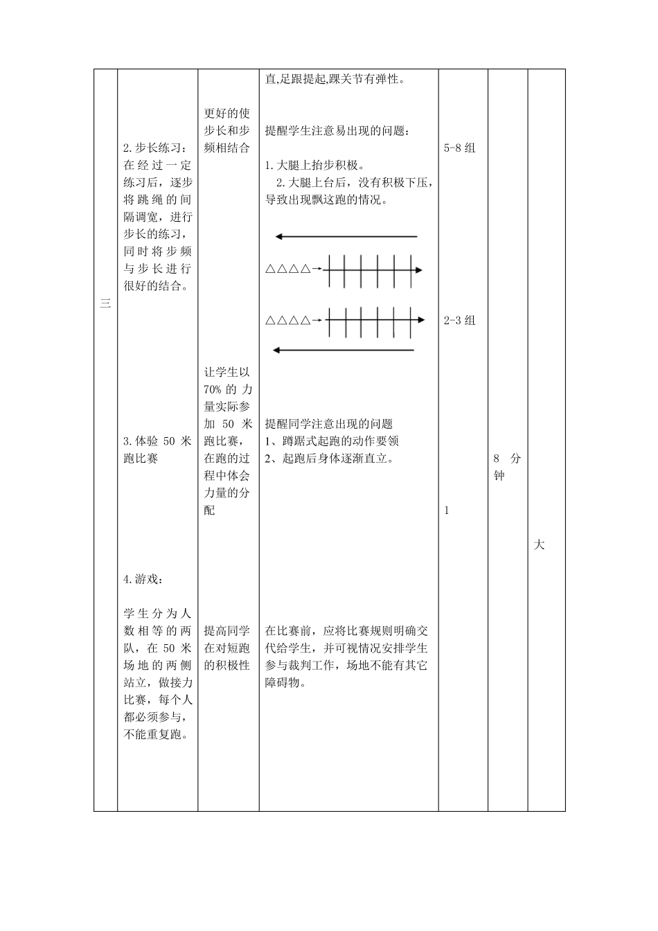 体育短跑教案_第3页