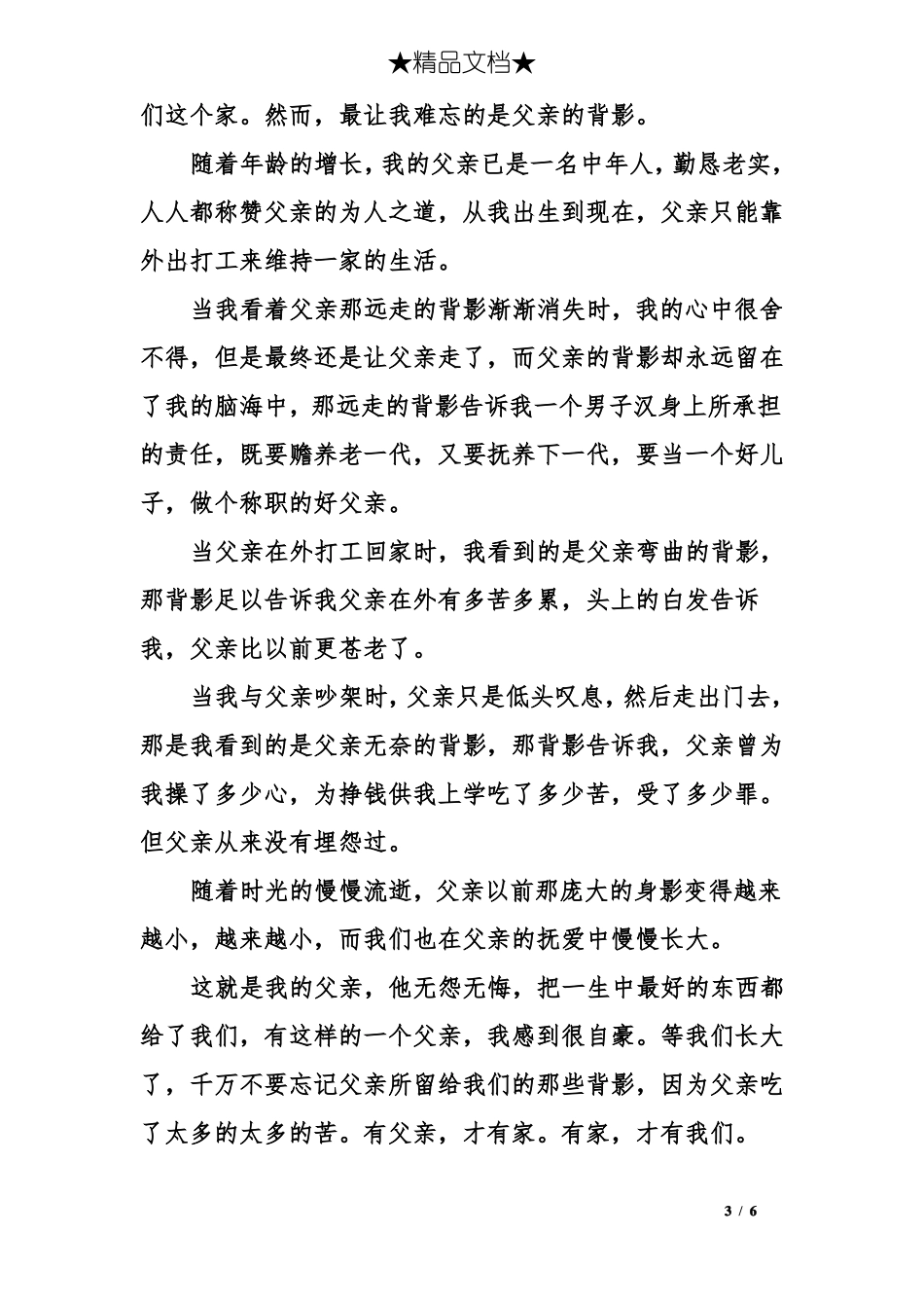 作文父亲的背影600字_第3页