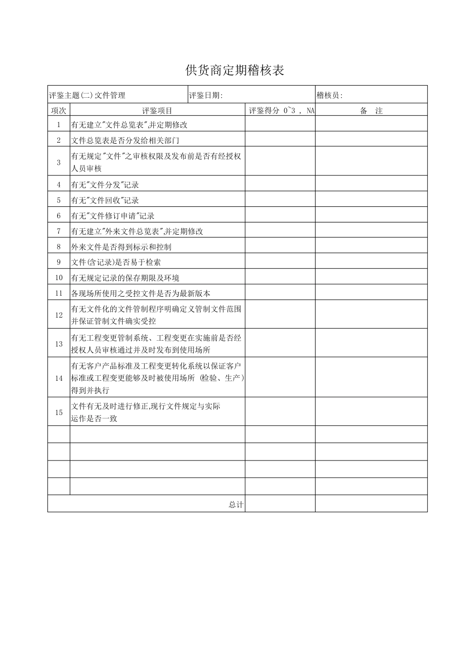 供货商定期稽核表_第3页