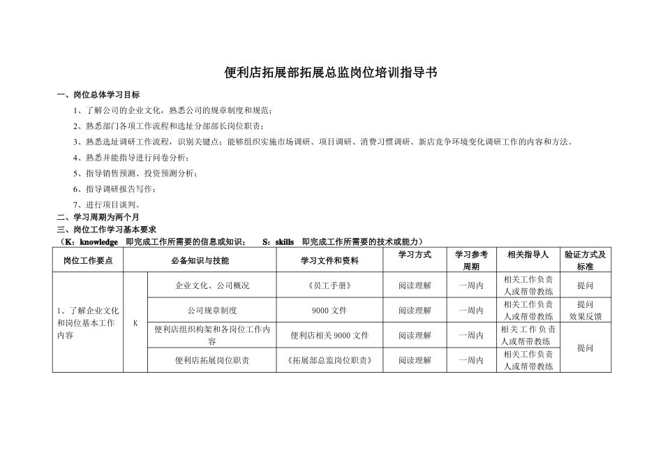 便利店各岗位培训指导书——拓展部_第2页