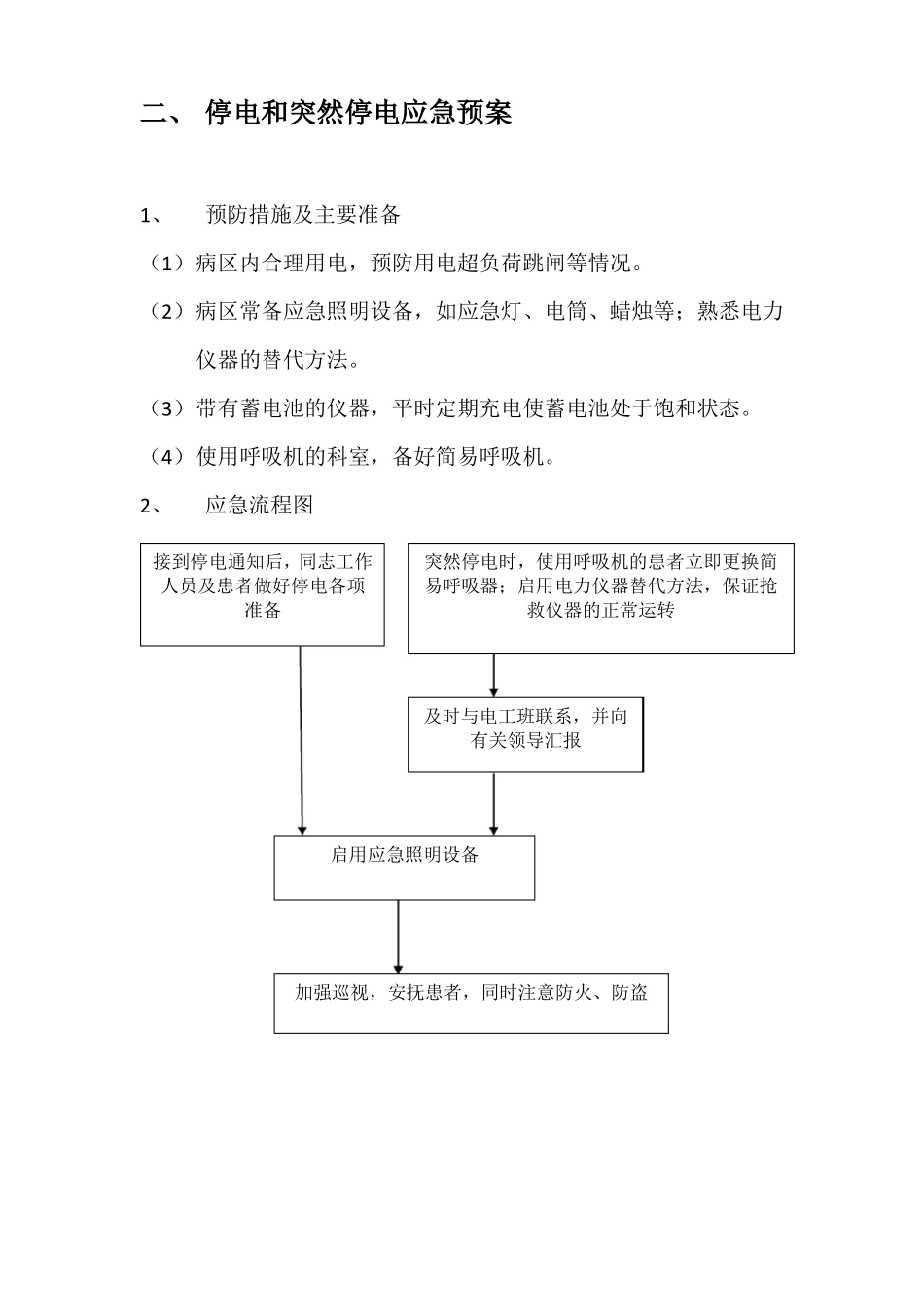 停水和突然停水护理应急预案_第2页