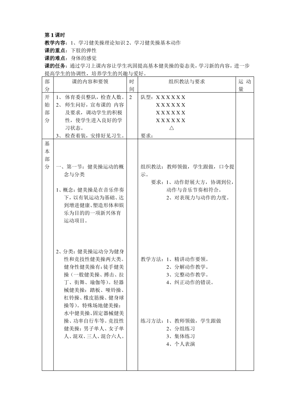 健美操教案教案_第2页