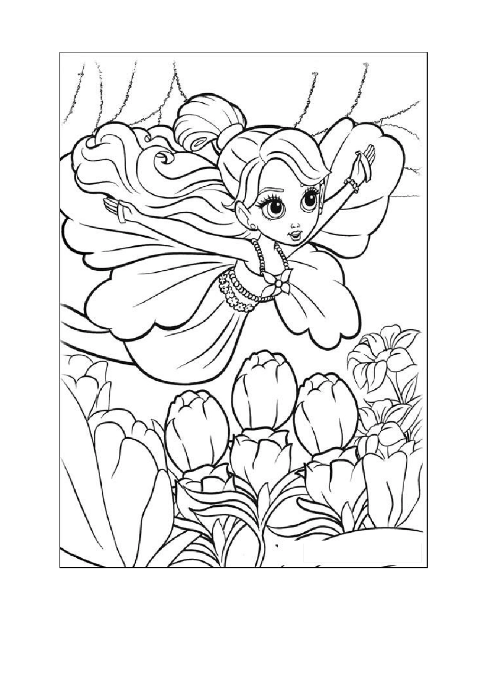 儿童公主涂色画_第3页