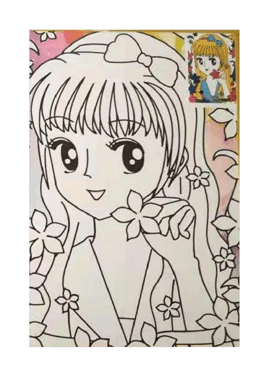 儿童公主涂色画15可打印_第1页