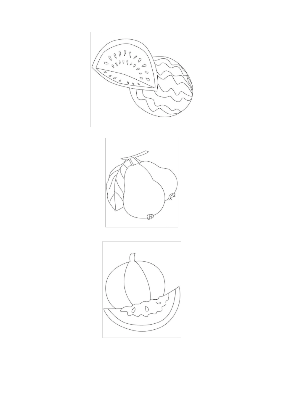 儿童填色画A4可打印小图版_第3页