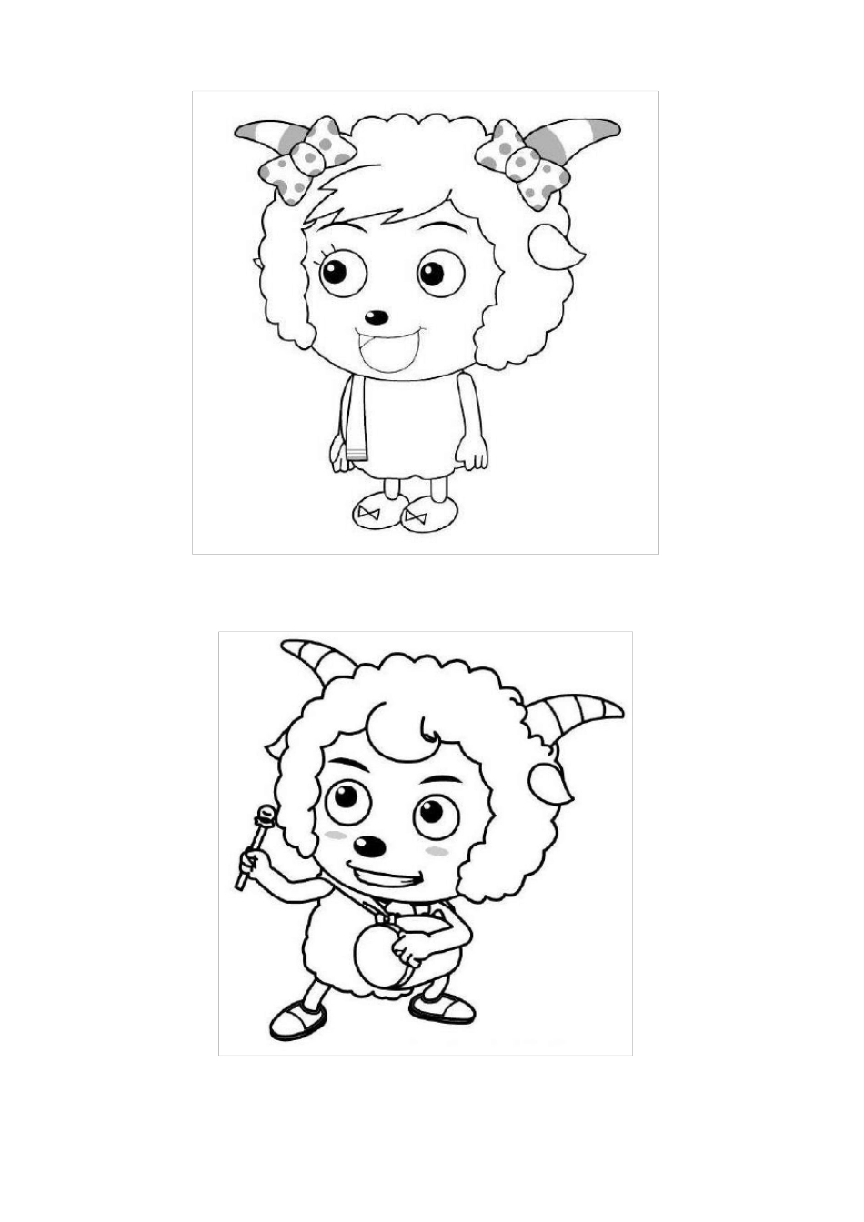 儿童填色画涂色画简笔画_第1页