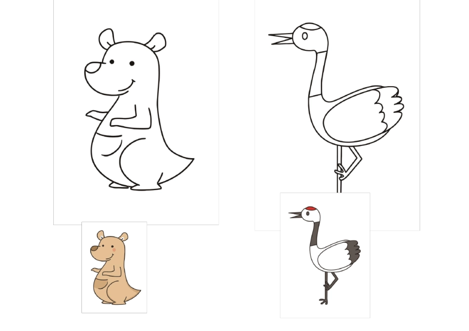 儿童涂色画简笔画模板含彩图2020_第2页