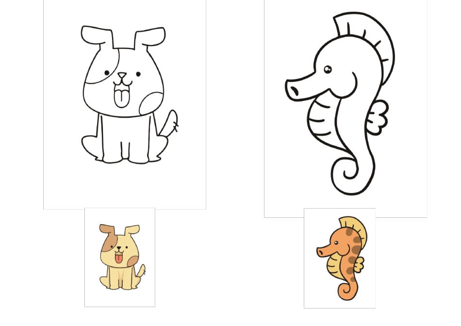 儿童涂色画简笔画模板含彩图2020_第3页