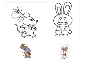 儿童涂色画简笔画模板含彩图2020