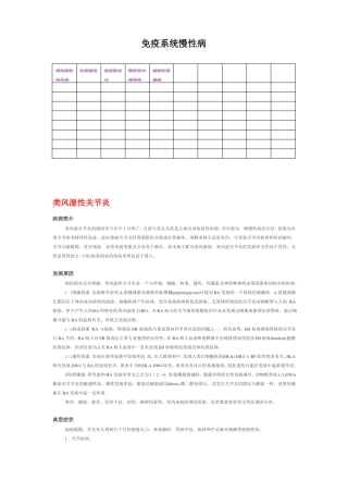 免疫系统慢性病