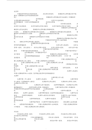 全国三甲三级甲等医院详细名单