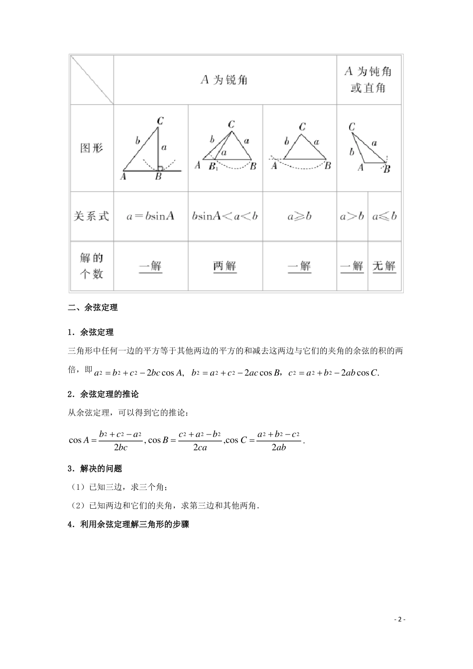 全国通用2018年高考数学考点一遍过专题16正、余弦定理及解三角形文_第2页