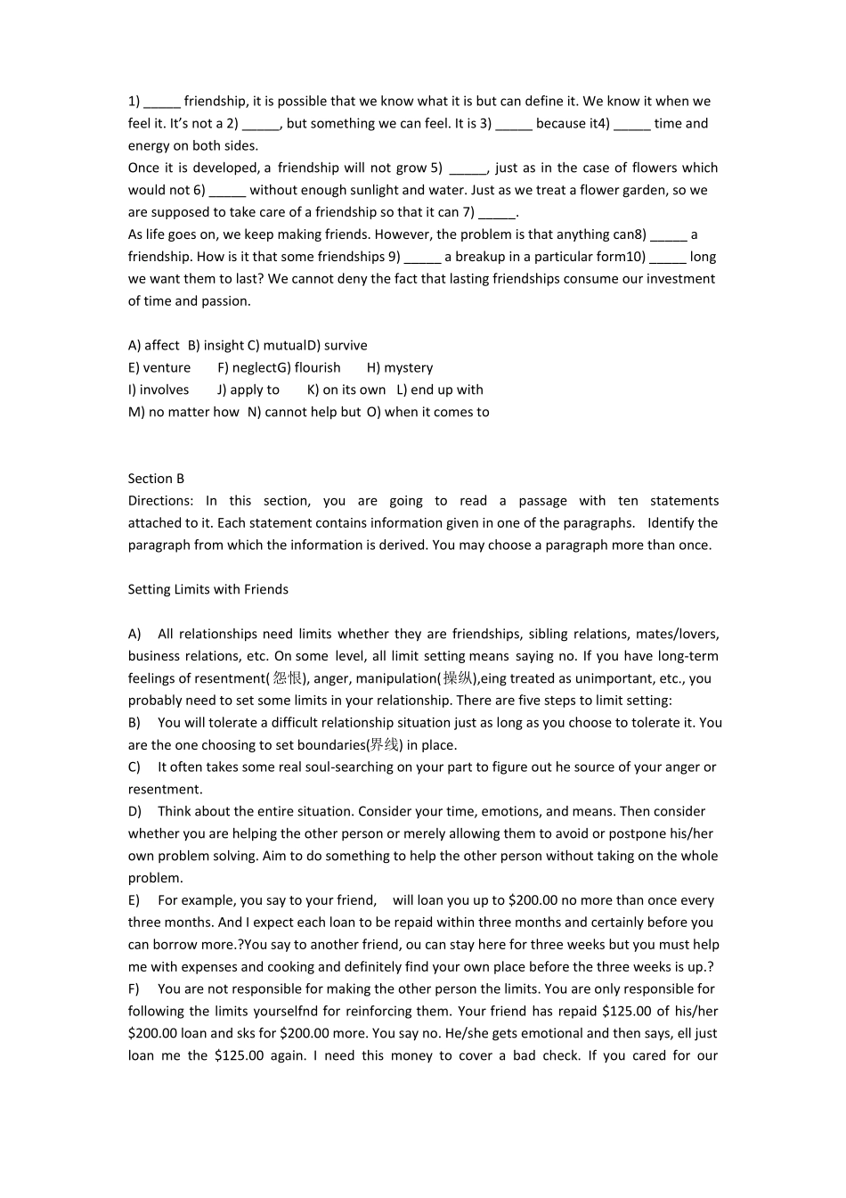 全新版大学进阶英语综合教程2综合训练含答案_第3页