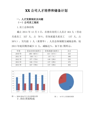 公司人才培养和储备计划