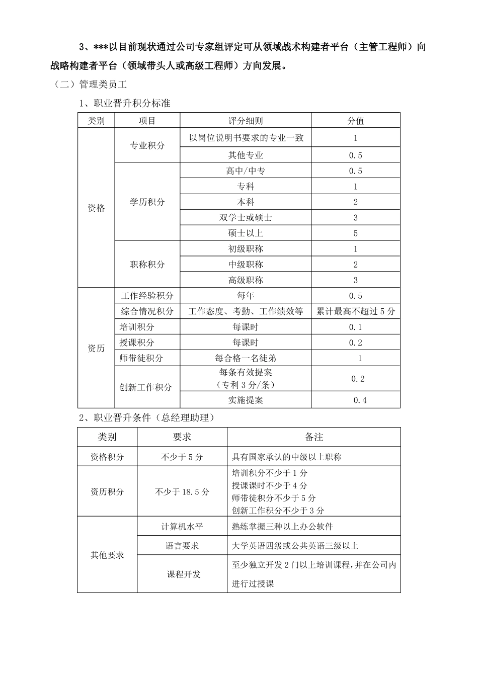 公司员工职业规划实施方案_第3页